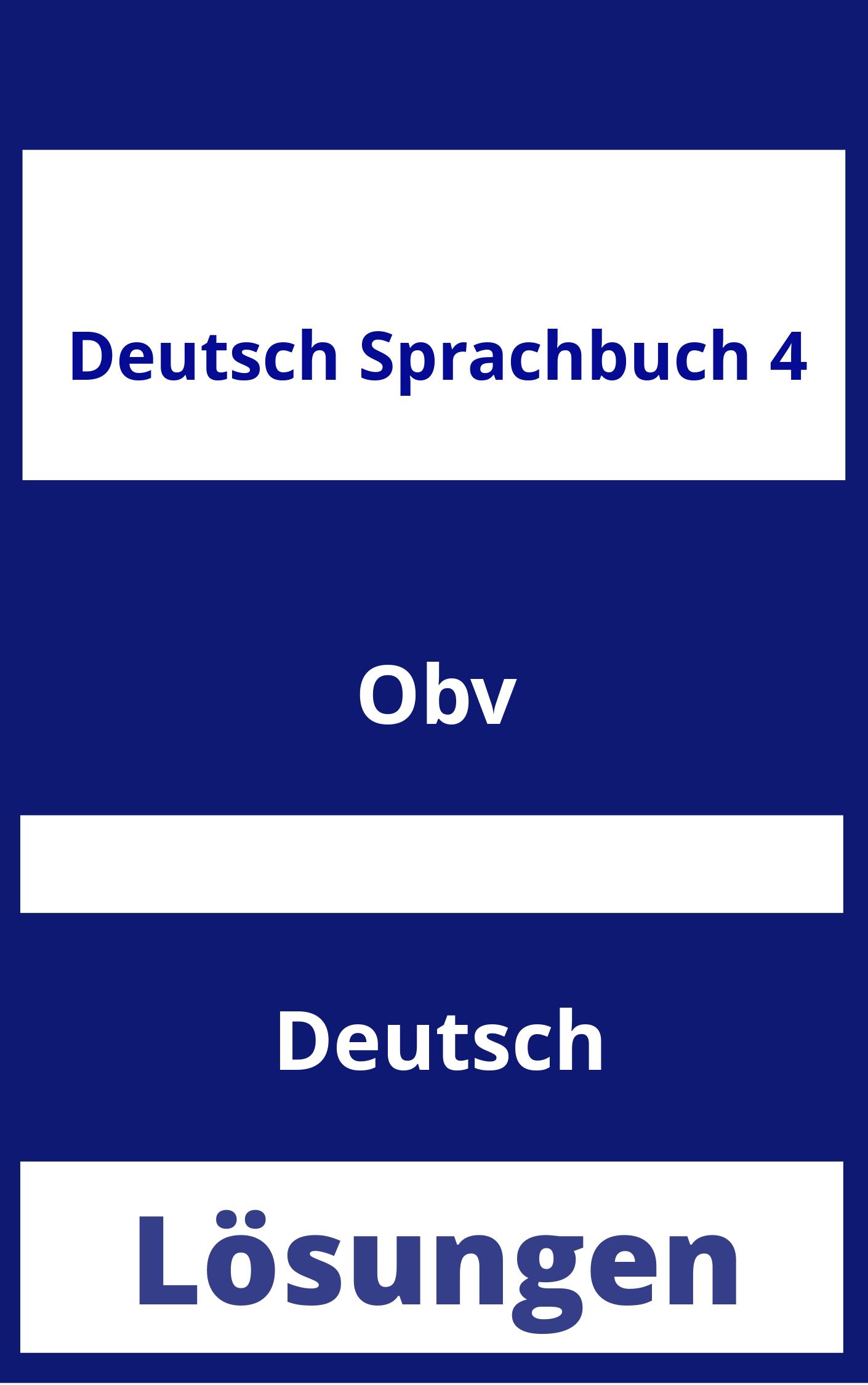 Deutsch Sprachbuch 4