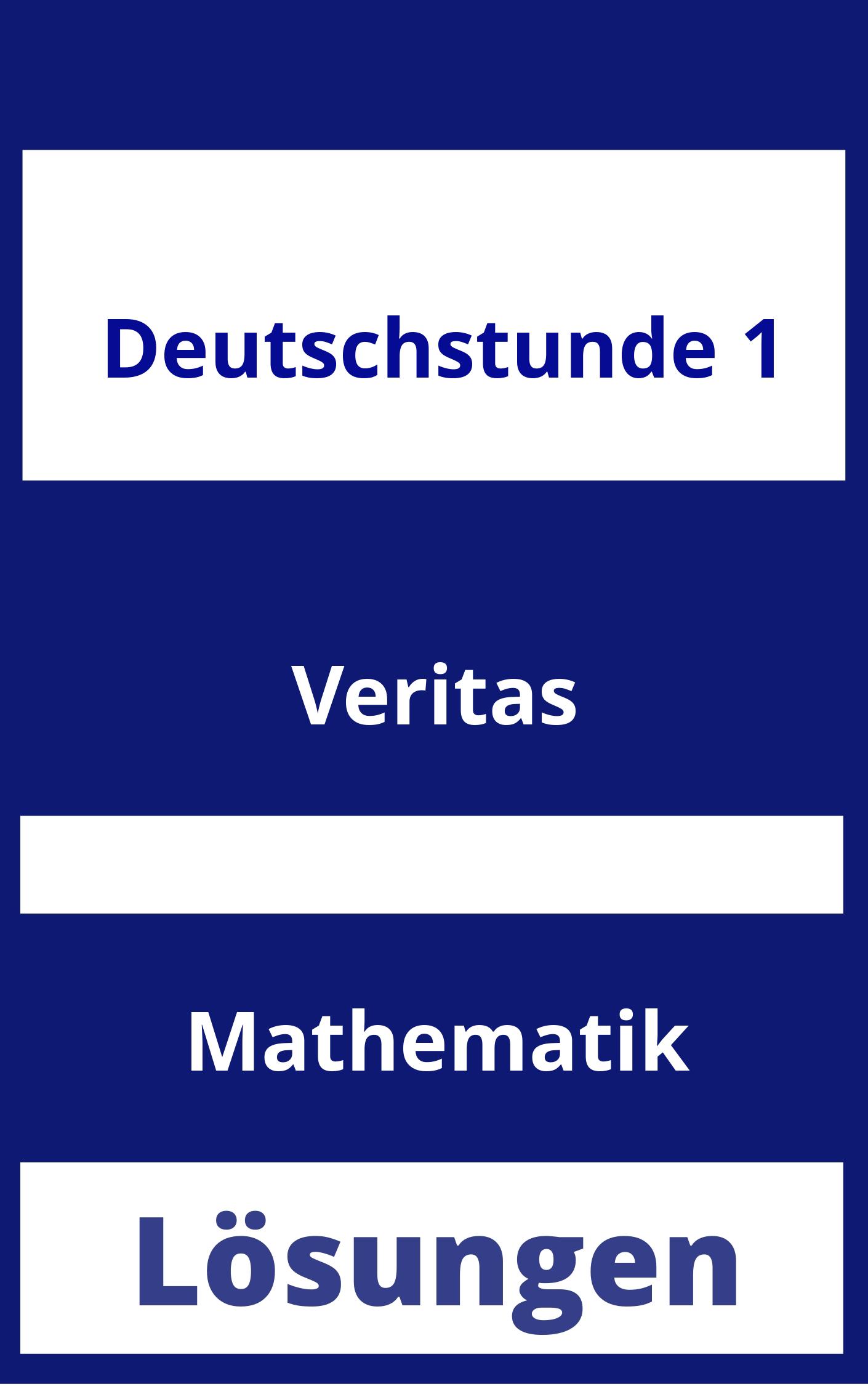 Deutschstunde 1 Lösungen PDF