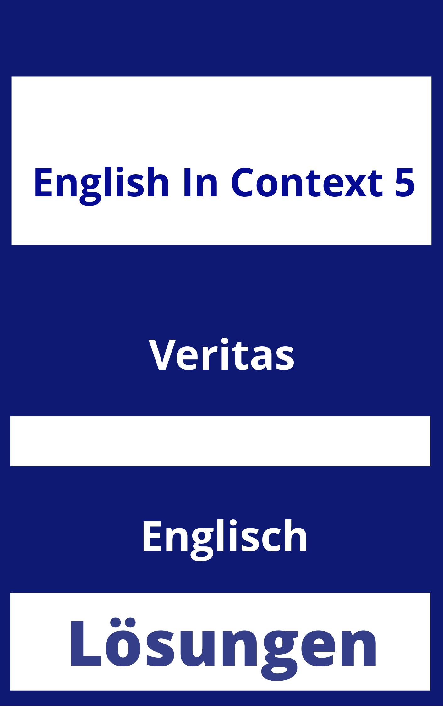 English in Context 5 Lösungen PDF