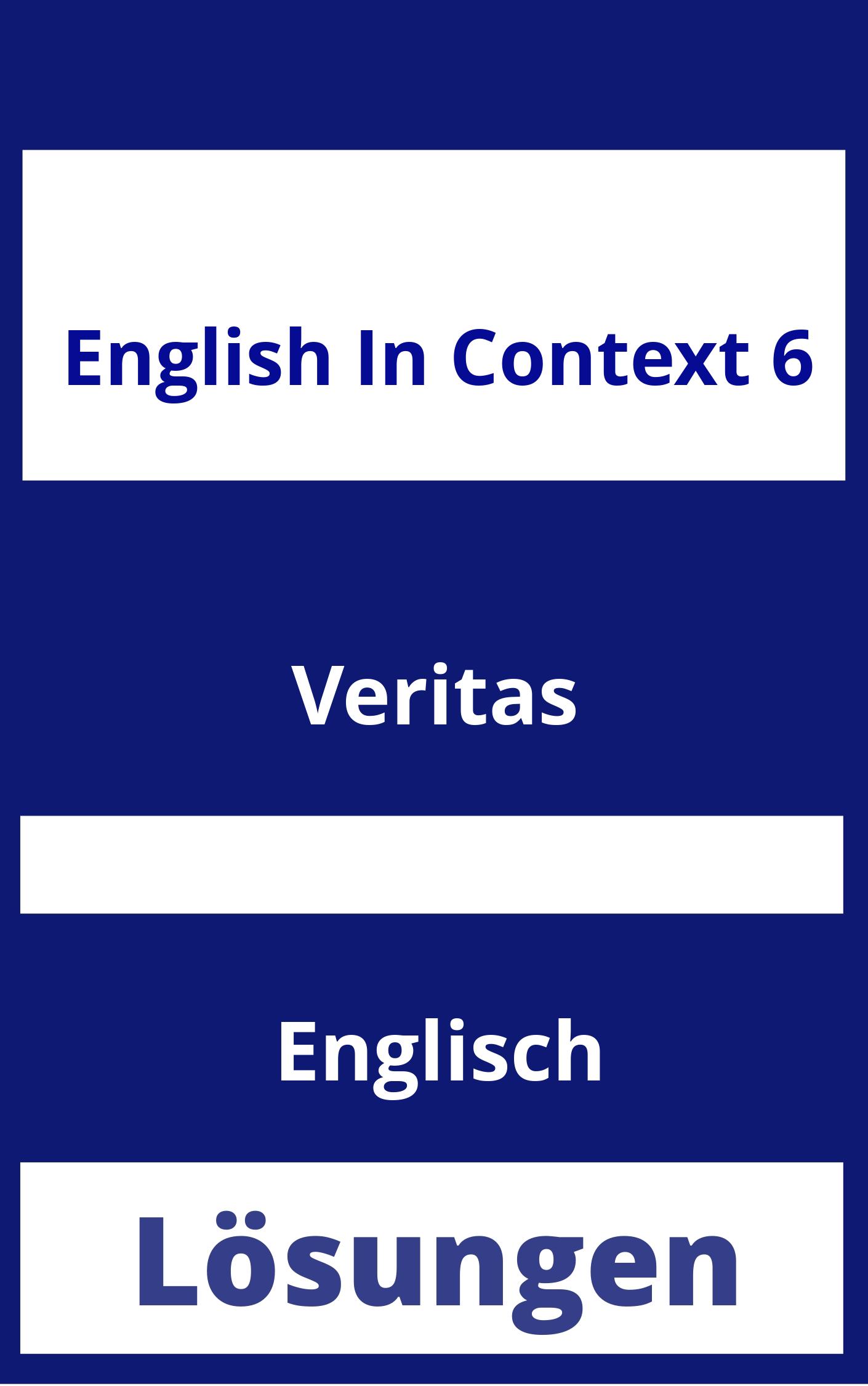 English in Context 6 Lösungen PDF