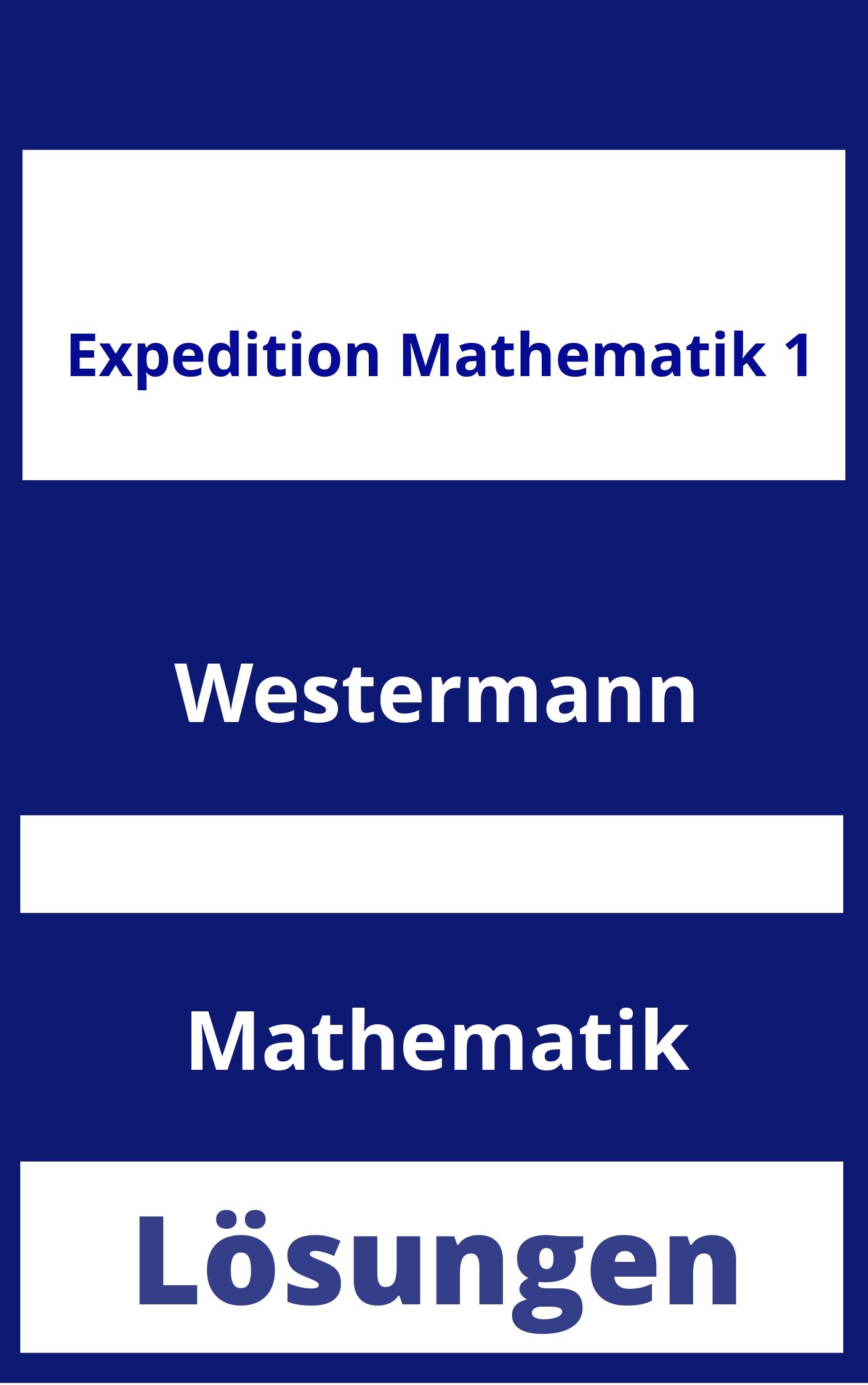Expedition Mathematik 1 Lösungen PDF