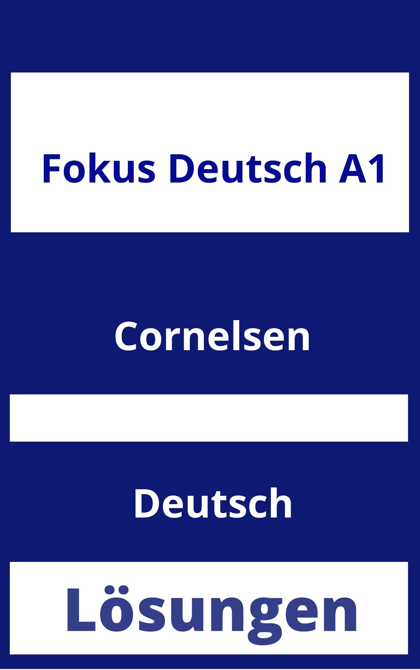 Fokus Deutsch A1 Lösungen PDF