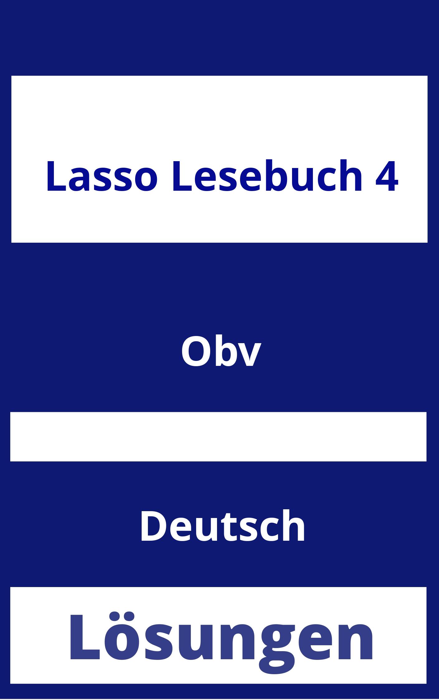 Lasso Lesebuch 4 Lösungen PDF