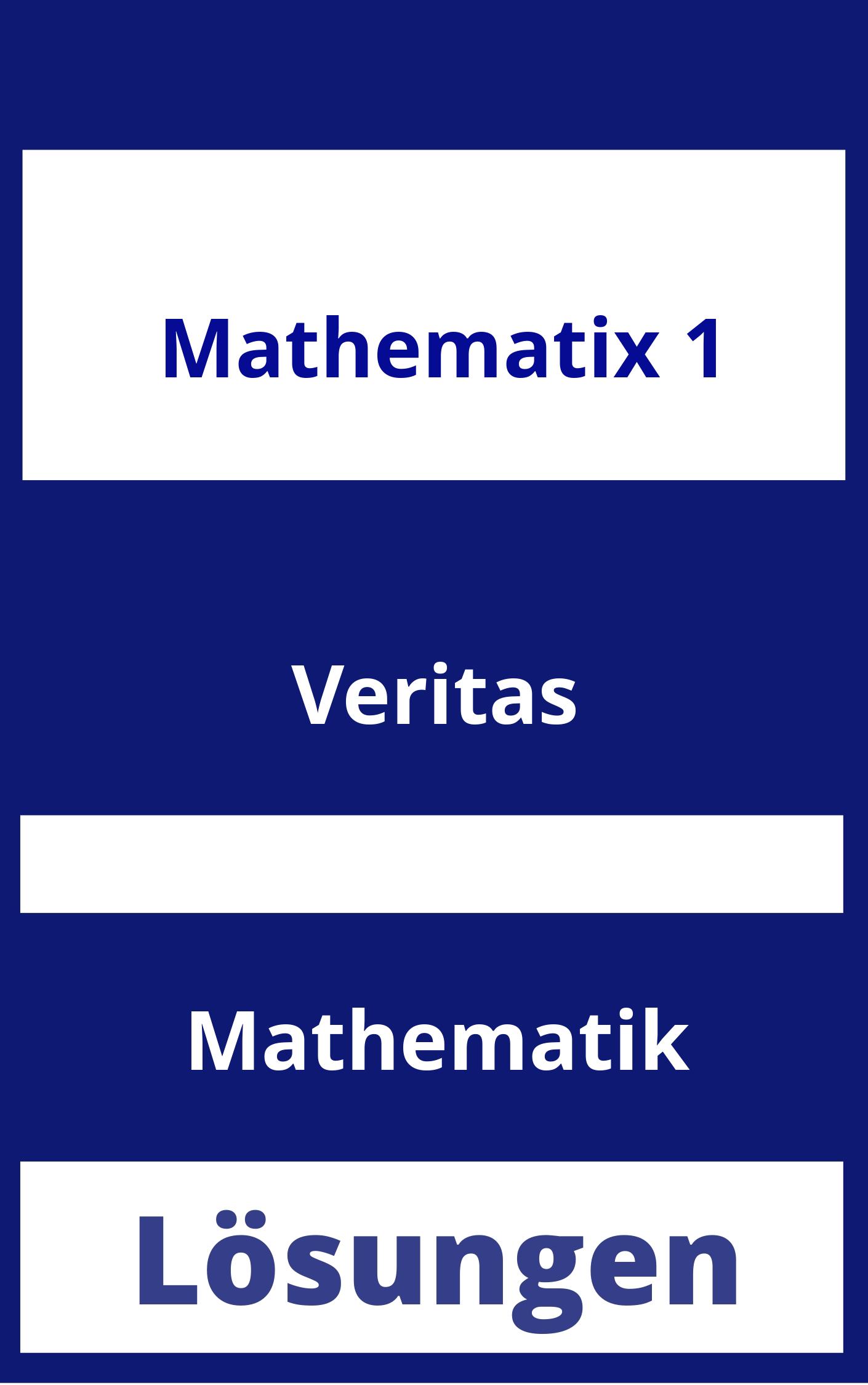 Mathematix 1 Lösungen PDF