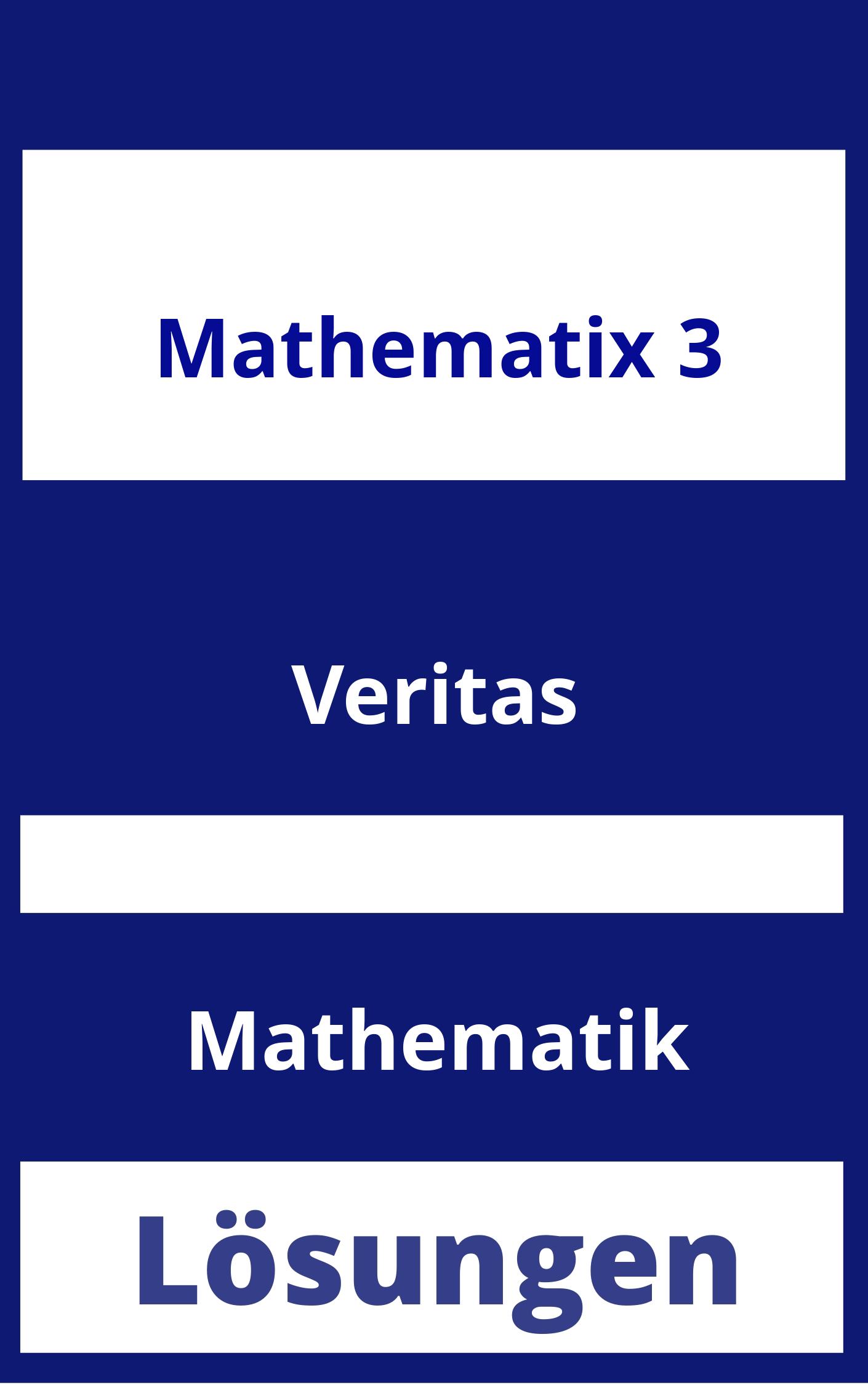 Mathematix 3 Lösungen PDF