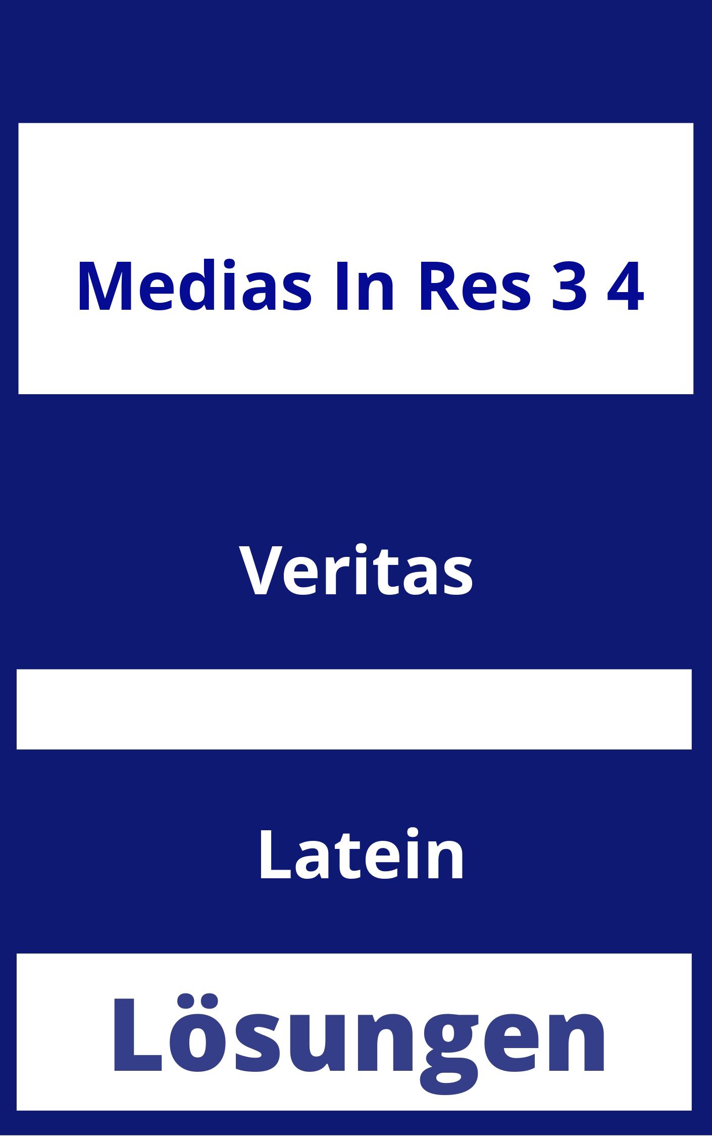 Medias in Res 3/4 Lösungen PDF