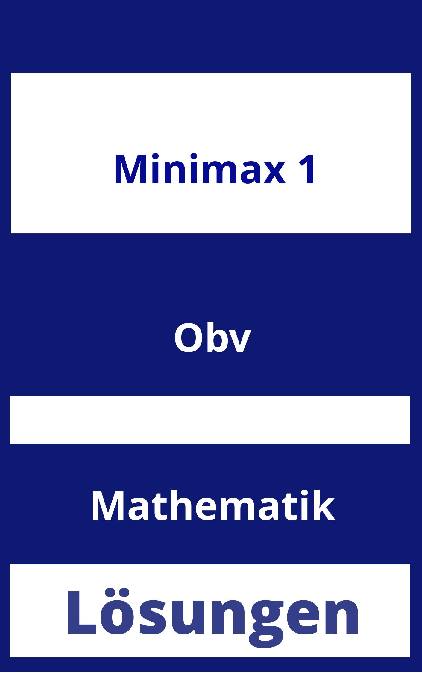 MiniMax 1 Lösungen PDF