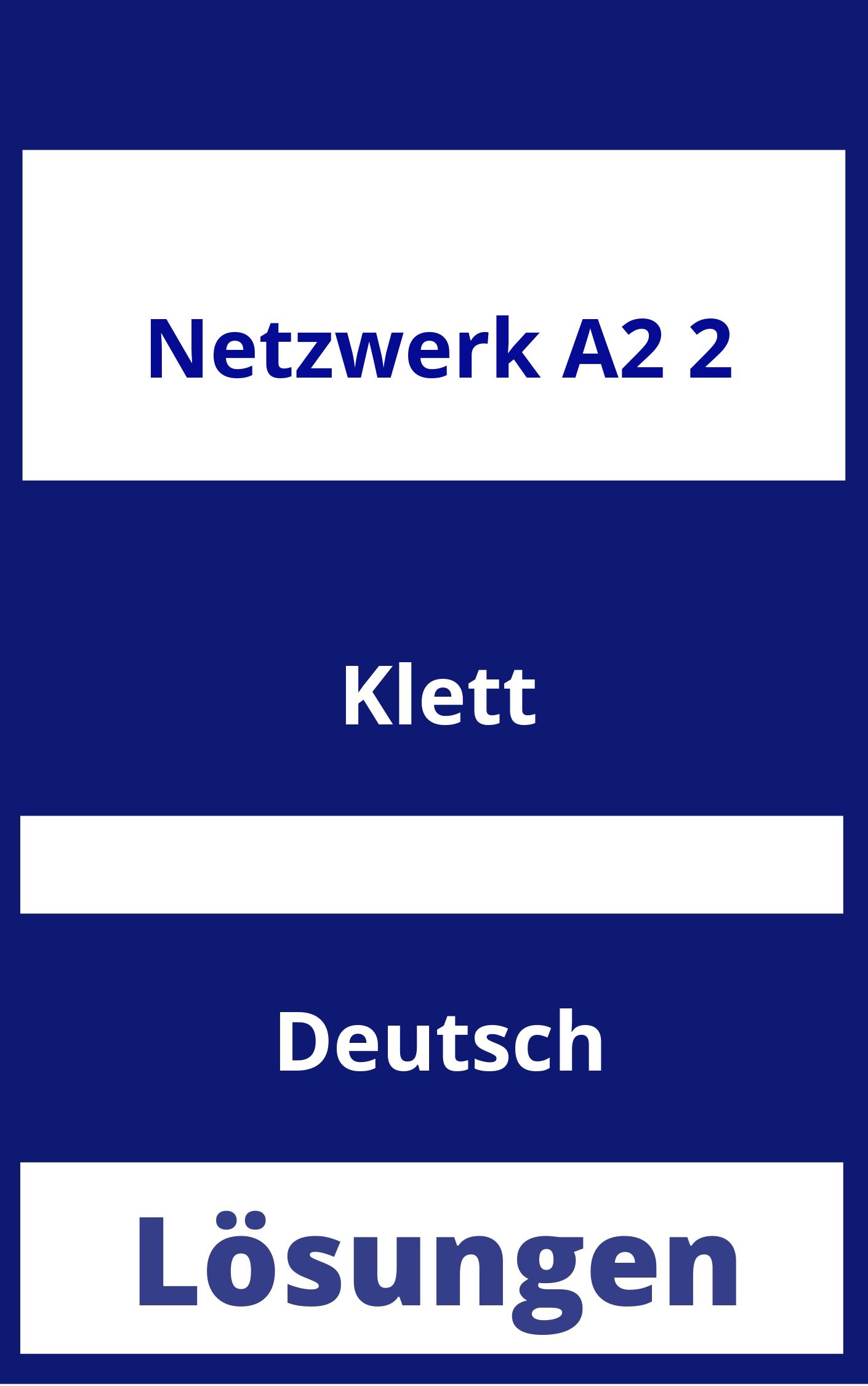 Netzwerk A2.2 Lösungen PDF