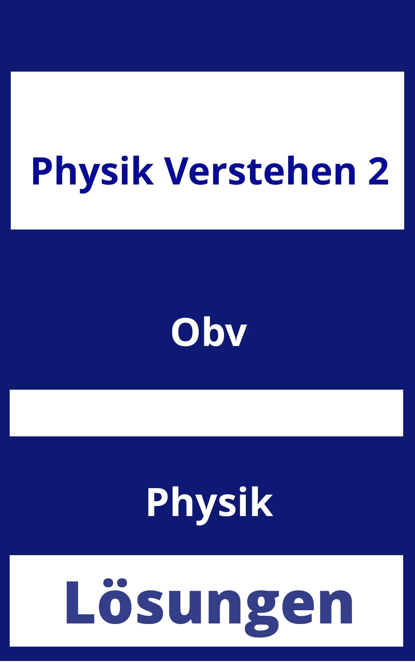 Physik Verstehen 2 Lösungen PDF