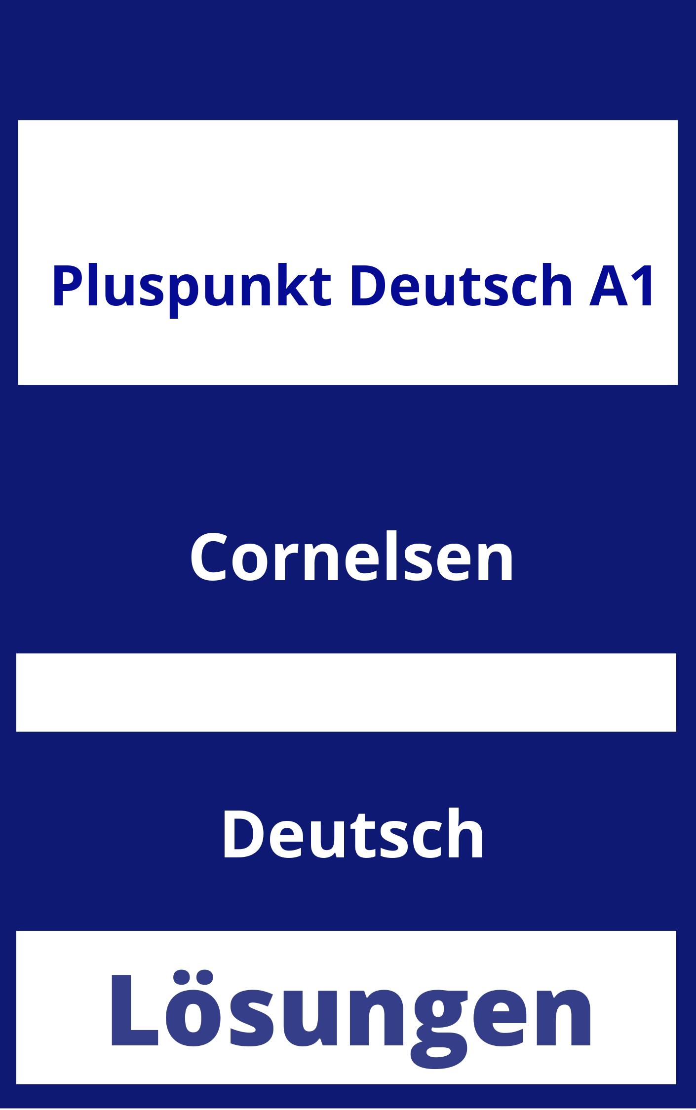 Pluspunkt Deutsch A1 Lösungen PDF