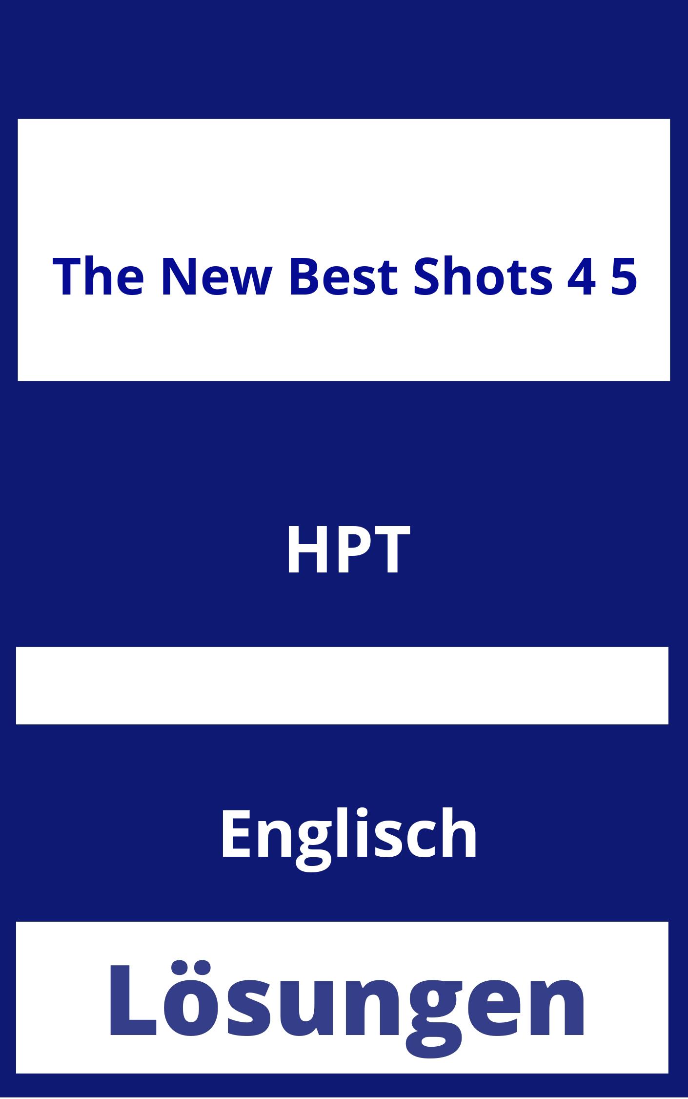 The New Best Shots 4/5 Lösungen PDF