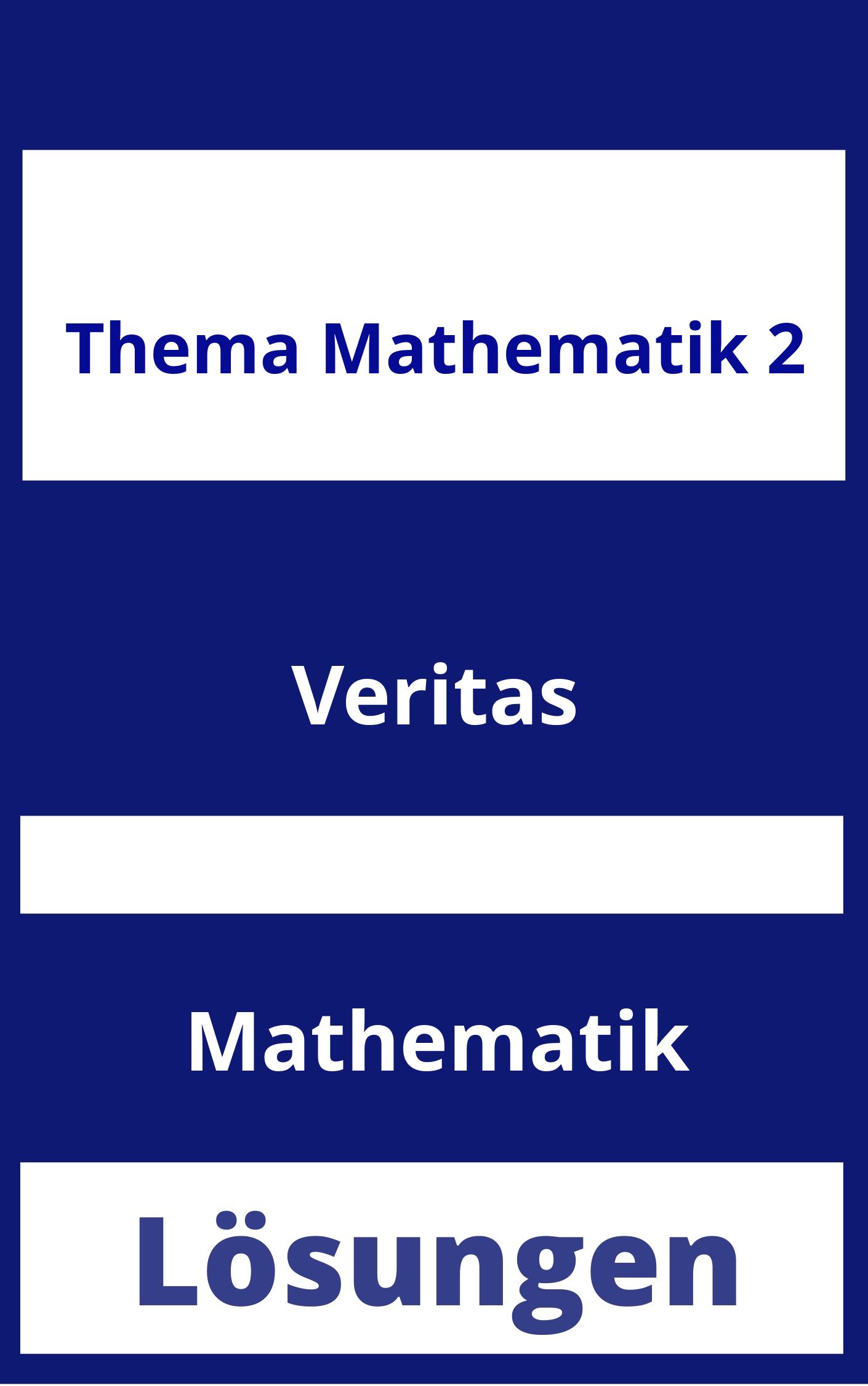 Thema Mathematik 2 Lösungen PDF