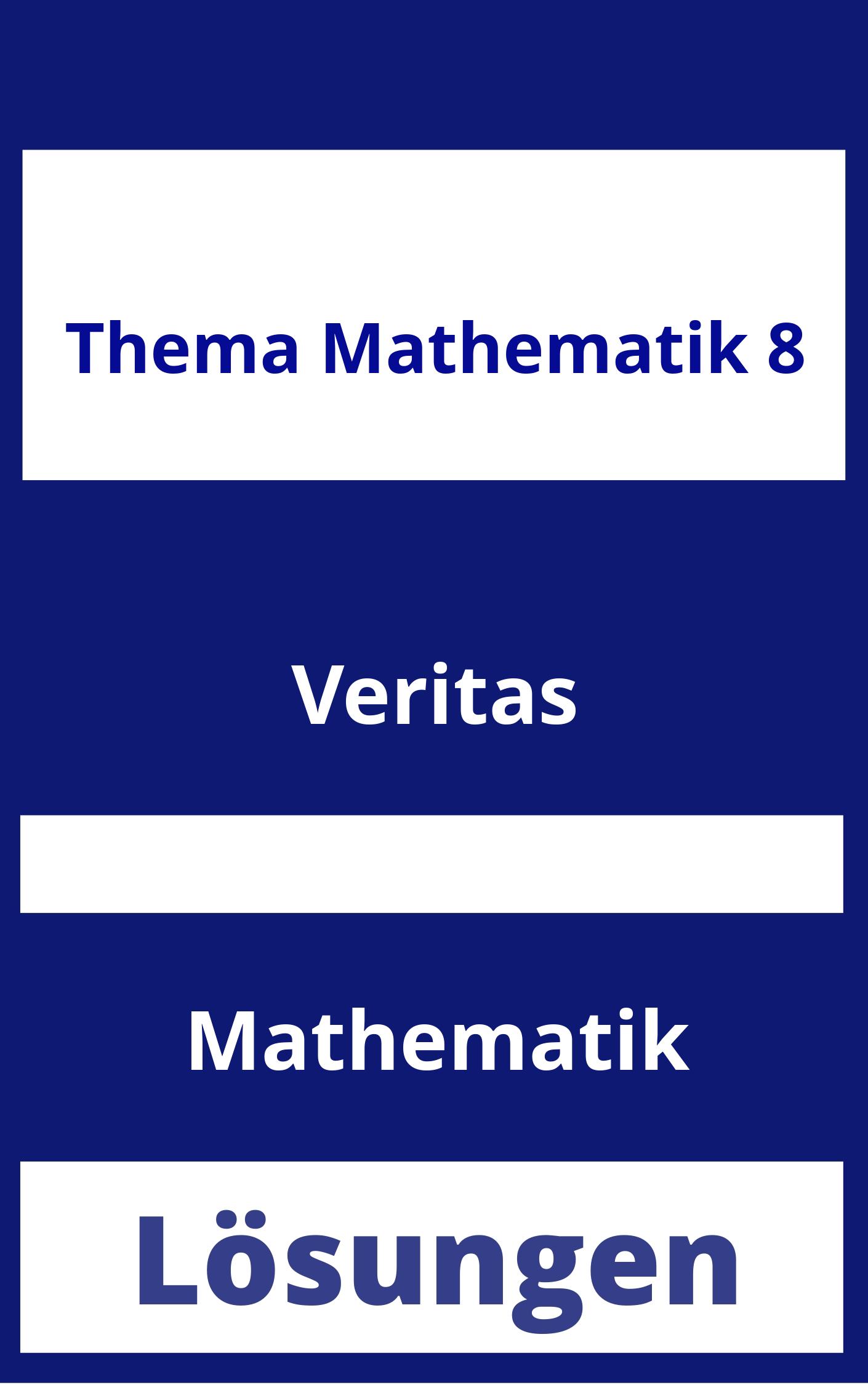 Thema Mathematik 8 Lösungen PDF