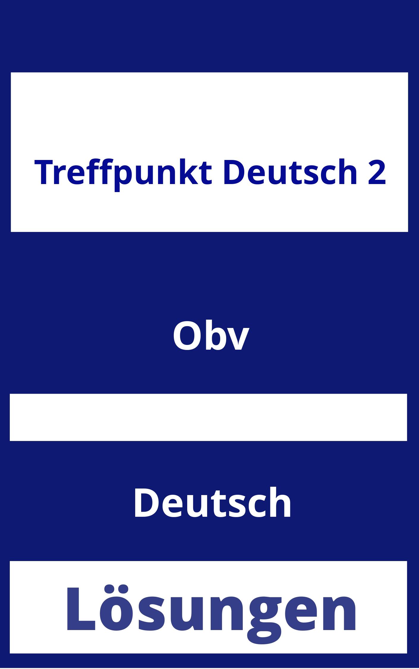 Treffpunkt Deutsch 2 Lösungen PDF